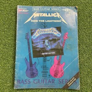 Metallica Ride the Lightning Bass Guitar Tablature Songbook
